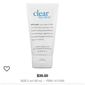 NWB Philosophy • Clear Days Ahead Moisturizer